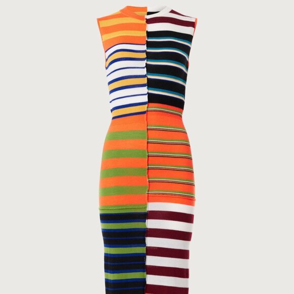 Marni Striped Midi Dress, 40 - Picture 4 of 11